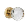 Jedo 60mm Cut Glass Knobset - Jedo Cut Glass Knobset - Satin Chrome