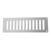 Plain Slotted Vent - Satin Aluminium - Plain Slotted Vent 229 x 76mm 4800mm Free Air Flow - Satin Aluminium