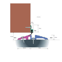 TTM Surface Seal - Sealmaster TTM Stop Seal Length 2100mm Satin Anodised Aluminium Surface Seal (Green)