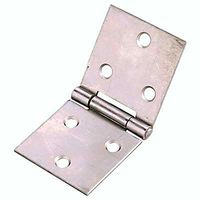 Uncranked Knuckle Backflap Hinge - Steel Backflap Hinge 30 x 80mm - Self Colour Steel. Supplied in Pairs