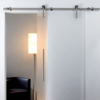 Unitec Home System For Glass Doors - Unitec home system suitable for glass doors - guide rail length 2100mm - passage width 910-1000mm