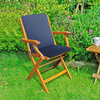 10 x The CC Collection - Garden Furniture Cushions - Seat Pad/Back - Navy Blue