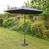 2.5m Sturdi Plus Aluminium Crank and Tilt Garden Parasol - Navy