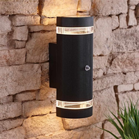 Biard Architect LED Round Dusk till Dawn Up/Down Wall Light - Biard Architect LED Round Dusk till Dawn Up/Down Wall Light