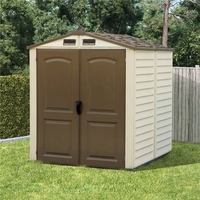 BillyOh Daily Apex Plastic Shed - Vinyl Clad Plastic Shed with Floor - 6 x 6