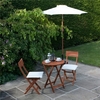 BillyOh Hampton 0.6m Round Bistro Set - 2 Seat Set with Folding Chairs - Hampton 0.6m Round Set