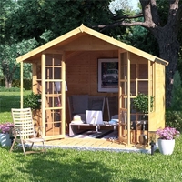 BillyOh Lily Tongue and Groove Apex Summerhouse - 8x8 T&G Apex Summerhouse