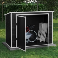 BillyOh Oxford Plastic Storage Box Dark Grey With Floor - 7 x 3