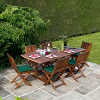BillyOh Windsor 2m 4/6/8 Seat Rectangular Extending Set - 4 Armchairs & Table