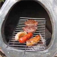 Chromed Steel BBQ Grill