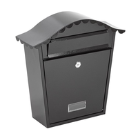 Classic Steel Locking Wall Mounted Mailbox with 2 Keys - Classic Lockable Steel Mail Box with 2 Keys