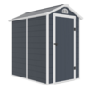 Jasmine 4x6 Plastic Apex Shed with Floor Foundation Kit - 4 x 6 / 6 x 4 Plastic Garden Storage Shed