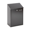 Sleek Steel Locking Wall Mounted Mailbox with 2 Keys - Outdoor Steel Waterproof Lockable Post Mail Box with 2 Keys