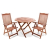 Windsor 1.0m Octagonal Dining Set with 2 Armchairs BillyOh