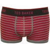 Three Colour Stripe "Hitman" Boxer Trunk,  Red