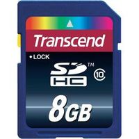 Transcend 8 GB Class10 SDHC card