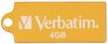 VERBATIM 4GB USB STICK MICRO ORANGE