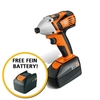 FEIN ASCD18W4 18V IMPACT DRIVER WITH 2X 40AH LIION BATTERIES