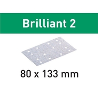FESTOOL 492859 PACK OF 10 DELTA ABRASIVE SHEETS 40 GRIT 80X133MM