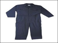 Navy Boilersuit Stud Fronted Medium