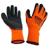 SCAN KNITSHELL THERMAL GLOVES ORANGEBLACK