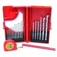 19-Piece Combination Masonry Drill Bit Set 19Pc Masonry Bits