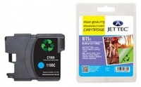 Brother LC1100 Cyan Remanufactured Ink Cartridge by JetTec - B11C