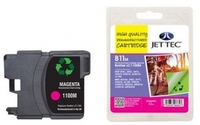 Brother LC1100 Magenta Remanufactured Ink Cartridge by JetTec - B11M