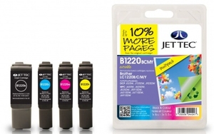 Brother LC1220 BCMY Multipack Remanufactured JetTec Ink Cartridge