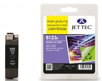 Brother LC123 Black Remanufactured Ink Cartridge by JetTec - B123B