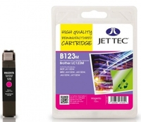 Brother LC123 Magenta Remanufactured Ink Cartridge by JetTec B123M