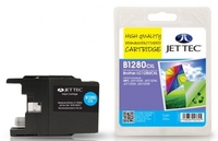 Brother LC1280CXL Cyan Remanufactured JetTec Ink Cartridge B1280CXL