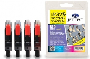Brother LC970/LC1000 B/C/M/Y MULTIPACK Compatible JetTec Ink Cartridge