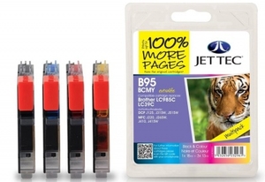 Brother LC985 B/C/M/Y Multipack Compatible JetTec Ink Cartridge