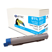 Brother TN11C Cyan Laser Toner Cartridge by JetTec - B11C