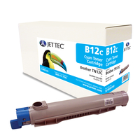 Brother TN12C Cyan Laser Toner Cartridge by JetTec - B12C