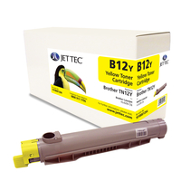 Brother TN12Y Yellow Laser Toner Cartridge by JetTec - B12Y