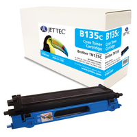 Brother TN135C Cyan Laser Toner Cartridge by JetTec - B135C