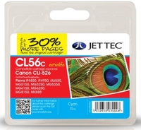 Canon CLI526 Cyan Remanufactured Ink Cartridge by JetTec CL56C