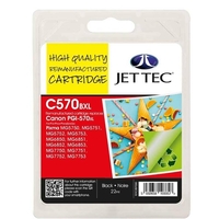 Canon PGI570XL Black Remanufactured Ink Cartridge by JetTec CP570B