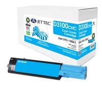 Dell 593-10061 Cyan Laser Toner Cartridge by JetTec - D3100CHC