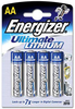 Energizer Ultimate Lithium AA Battery - 4-Pack