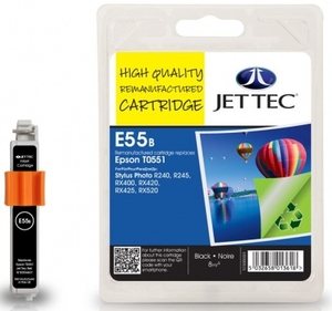 Epson T0551 Black Remanufactured Ink Cartridge by JetTec E55B