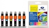 Epson T080 B/C/M/Y/PC/PM MULTIPACK Remanufactured JetTec Ink Cartridge