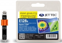 Epson T1281 Black Remanufactured Ink Cartridge by JetTec E128B