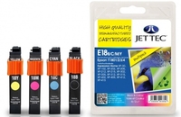 Epson T1801 2 3 4 Multipack Remanufactured JetTec Ink Cartridge E18B C M Y