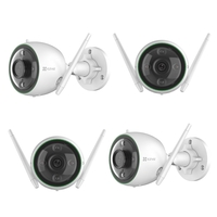 EZVIZ C3N Outdoor Smart Camera with Colour Night Vision - Quad Pack