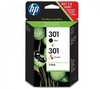 Genuine Multipack Black & TriColour HP301 Ink Cartridge CR340EE