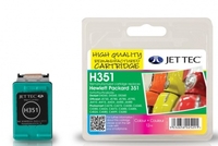 HP351 CB337EE Colour Remanufactured Ink Cartridge by JetTec H351