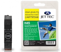 HP45 51645AE Black Remanufactured Ink Cartridge by JetTec H45